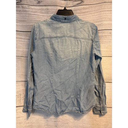 Velvet Heart Tencel Denim shirt with snaps Size S