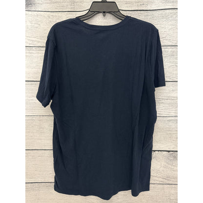 Old Navy Mens Blue Graphic T-Shirt With Bicycle/Boombox Size L