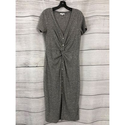 Z Supply Waffle Knit Thermal Twist Midi Dress Size L
