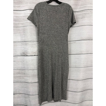 Z Supply Waffle Knit Thermal Twist Midi Dress Size L