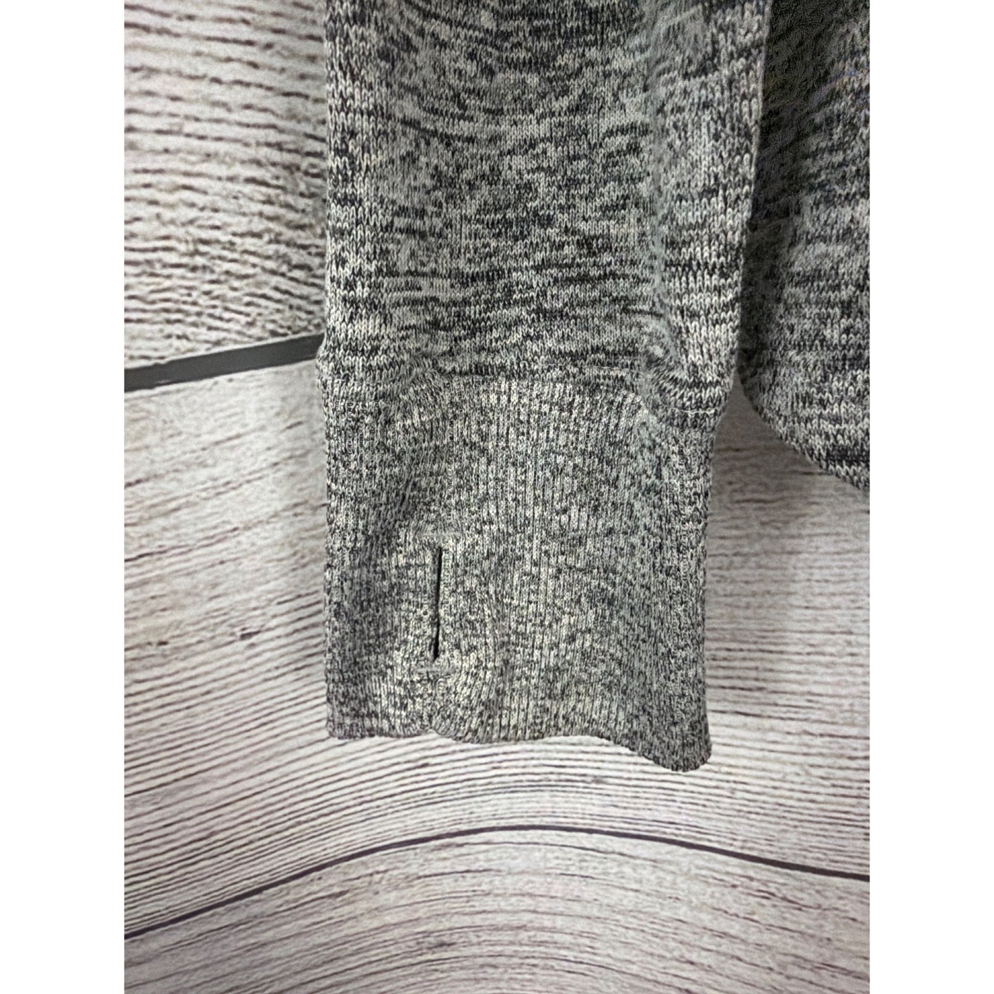 Cozy Gray Hooded Pullover Sweater With Kangaroo Pocket