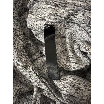 Cozy Gray Hooded Pullover Sweater With Kangaroo Pocket