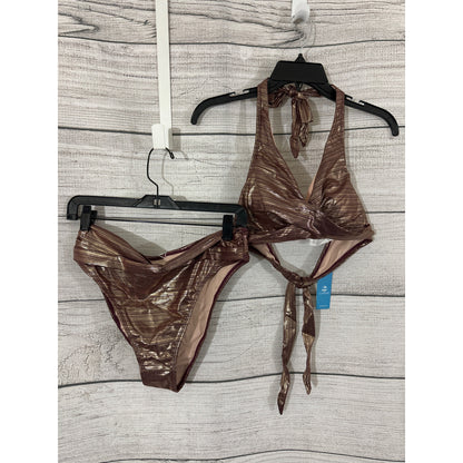 NWT Cupshe Women's Halter Top 2 piece Bikini Size L