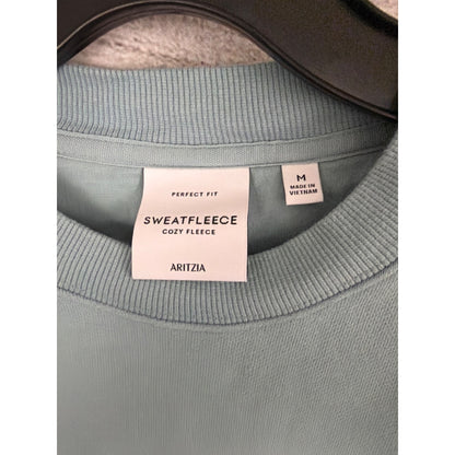 Aritzia Sweatfleece Matching Set In Blue Cozy Fleece Top M, Bottom S