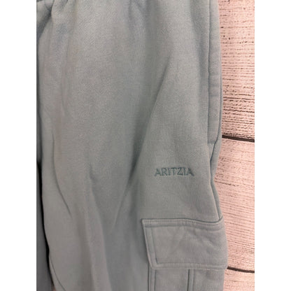 Aritzia Sweatfleece Matching Set In Blue Cozy Fleece Top M, Bottom S