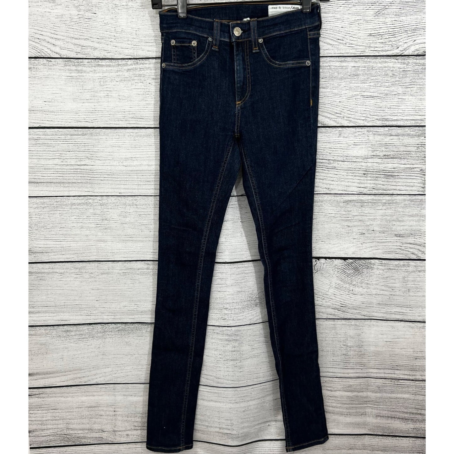 Rag & Bone Skinny Jeans Dark Wash Denim, Size 24