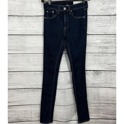 Rag & Bone Skinny Jeans Dark Wash Denim, Size 24