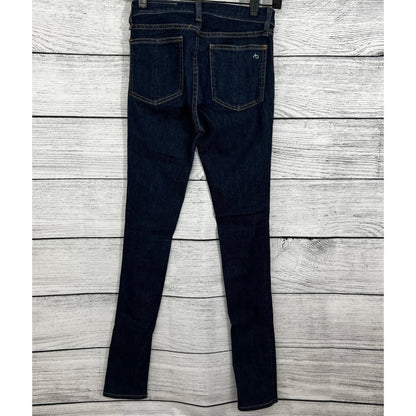 Rag & Bone Skinny Jeans Dark Wash Denim, Size 24