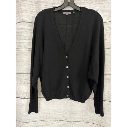 Vince Black 100% Cashmere Cardigan Sweater Size S