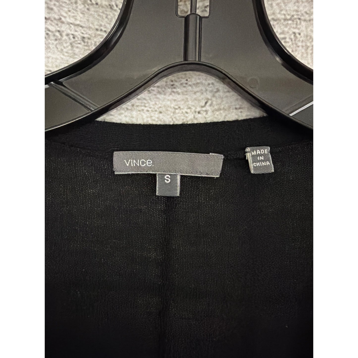 Vince Black 100% Cashmere Cardigan Sweater Size S