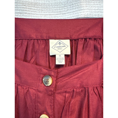 NWT St. John's Bay Peasant Top Button-Down Size X-Large