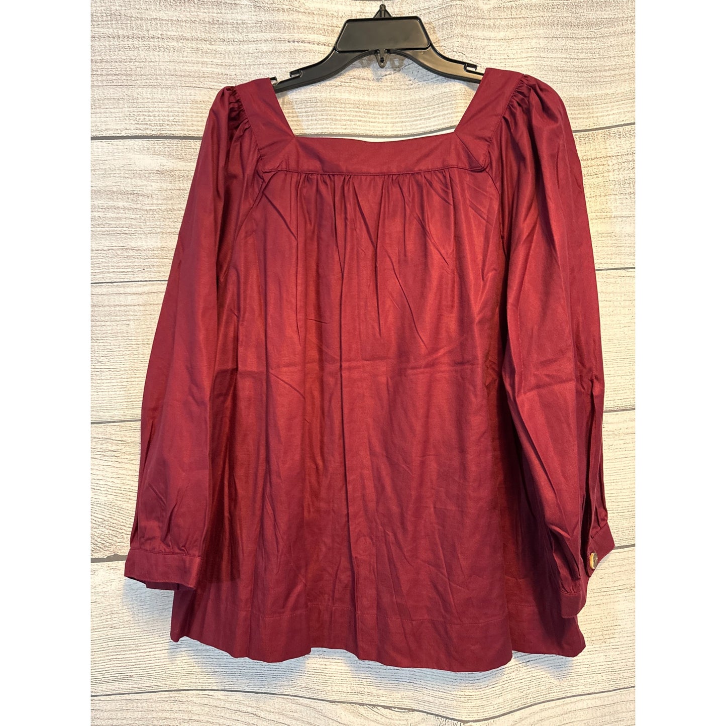 NWT St. John's Bay Peasant Top Button-Down Size X-Large
