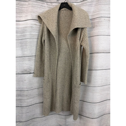 Autumn Cashmere Ribbed Draped Cardigan Size XS