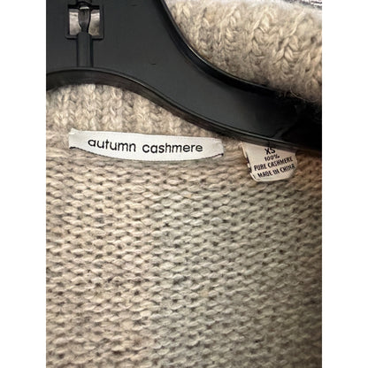 Autumn Cashmere Ribbed Draped Cardigan Size XS