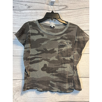 Splendid Camo Print Fluttered Tshirt Size XS