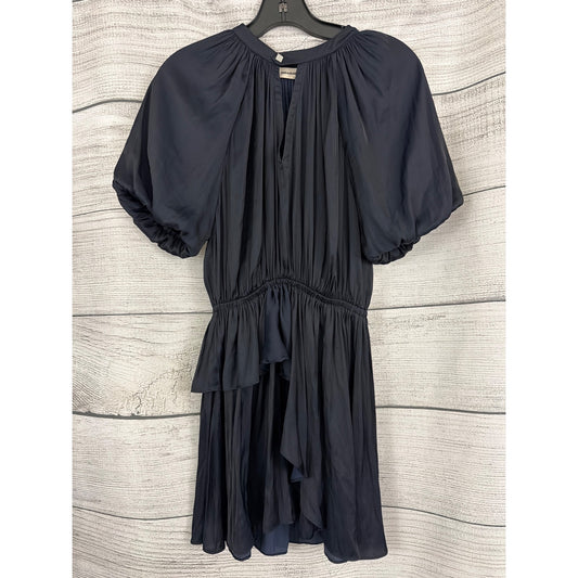 Zadig & Voltaire Romina Satin Navy Mini Dress Size XS