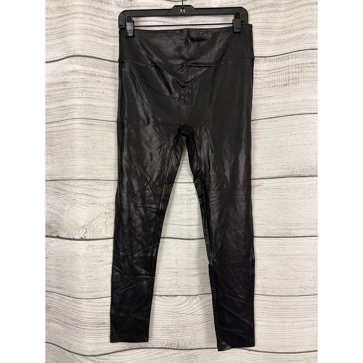 Retro Gong Faux Leather High Waist Leggings Size XL
