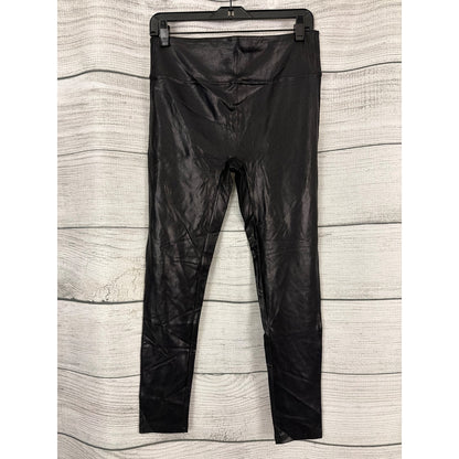 Retro Gong Faux Leather High Waist Leggings Size XL