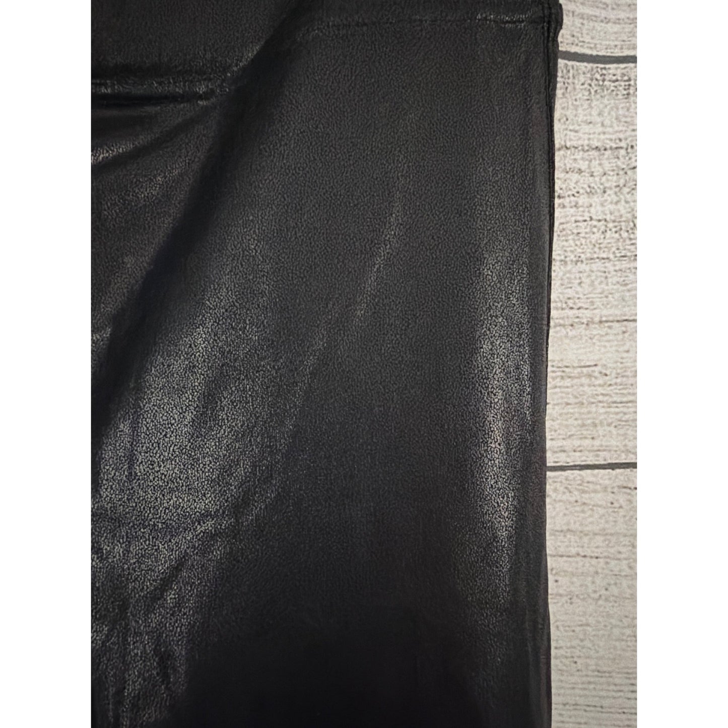 Retro Gong Faux Leather High Waist Leggings Size XL