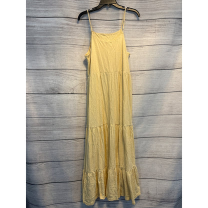 Z Supply Yellow Tiered Maxi Dress Size M