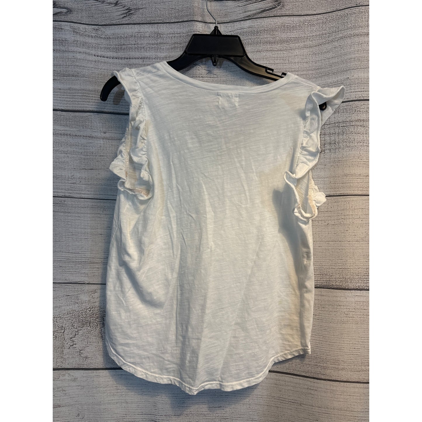 Tree of Life Ruffle Sleeve V-Neck Top