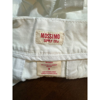 Mossimo Supply Co. White Shorts Size 3