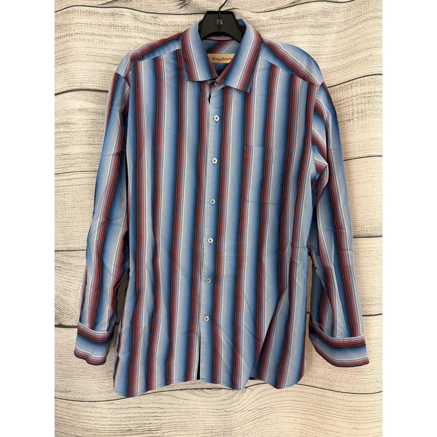 Mens Tommy Bahama Colorful Striped Button-Down Shirt Size L