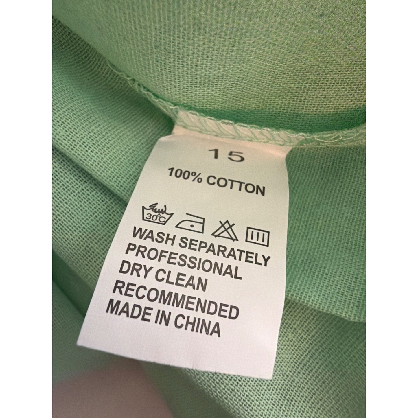NWOT Mens 100% Cotton Sage Green Button Up Shirt Size XL