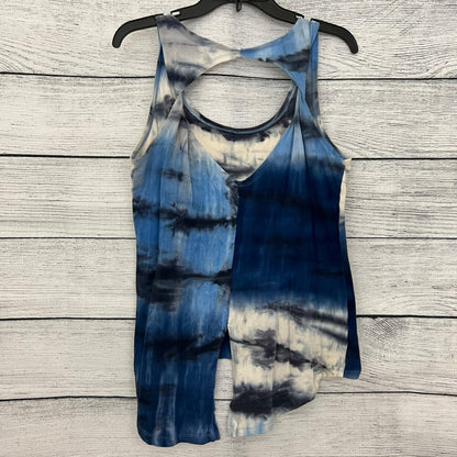 Balance Collection Tie-Dye Sleeveless High-Low Tank Top With Open Back Size L