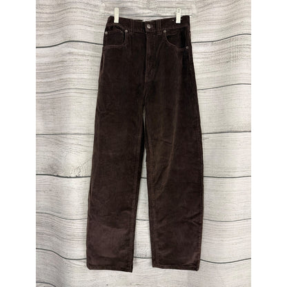 Madewell Brown Corduroy Balloon Pants Size 24