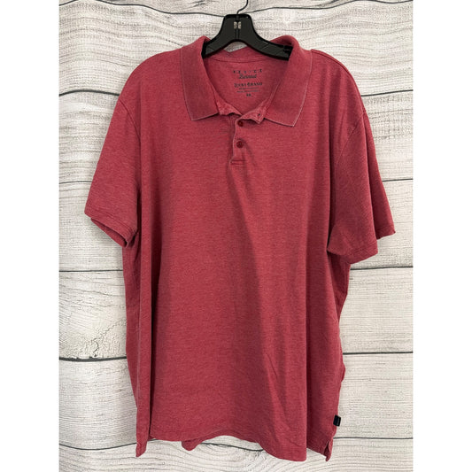 Mens Lucky Brand Venice Burnout Polo Shirt Size XXL
