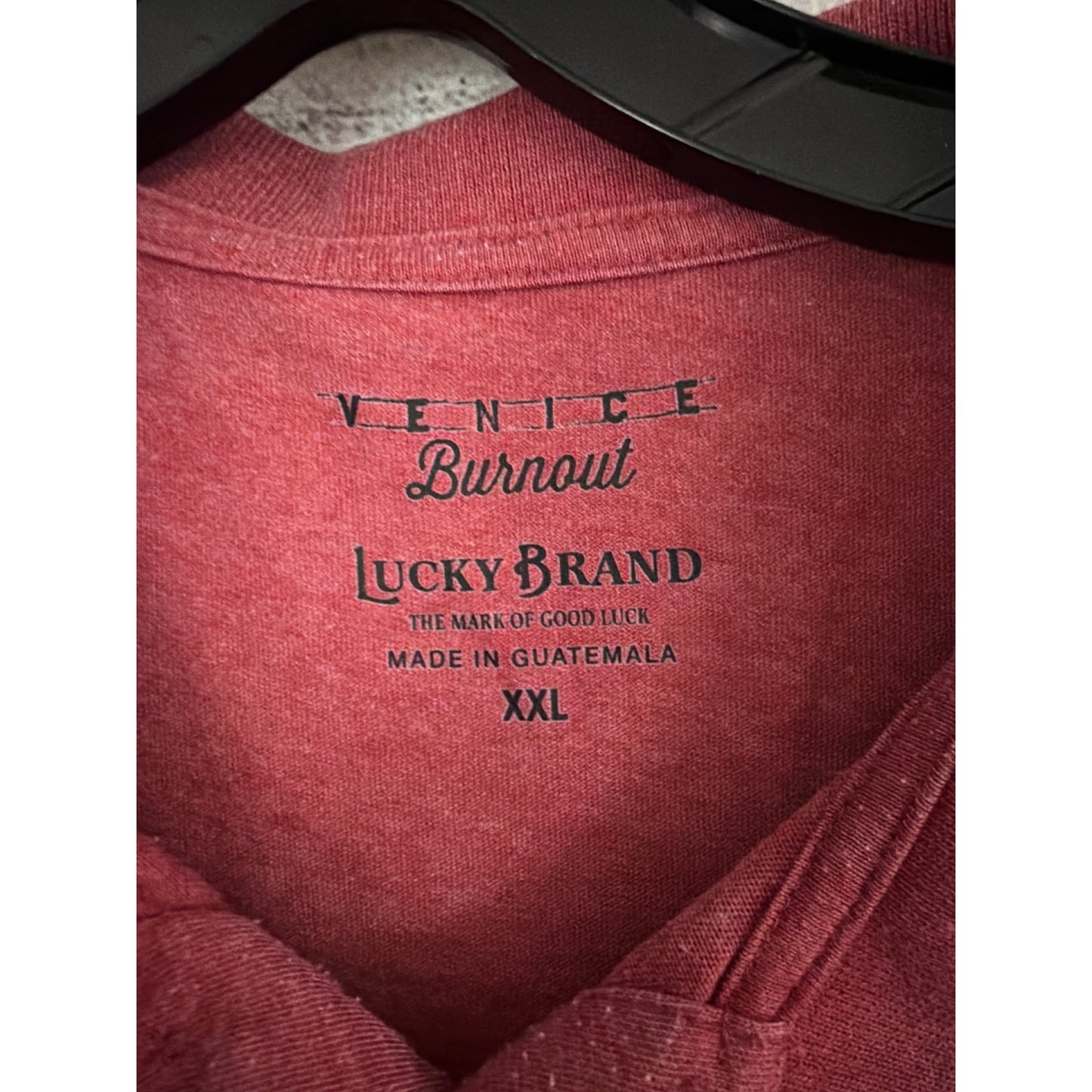 Mens Lucky Brand Venice Burnout Polo Shirt Size XXL