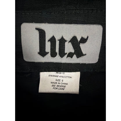 Lux Urban Outfitters Y2K Black Jacket With Gray Hood Size S