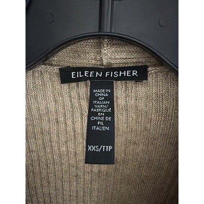Eileen Fisher Open Front Linen Cardigan Size XXS
