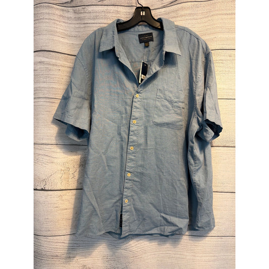 NWT Lucky Brand Mens Short Sleeve Button-Up Shirt Size XXL