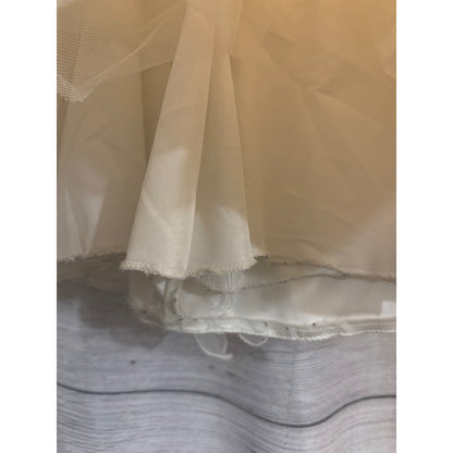 Girls Ruffled Sleeveless Dress With Organza Layers & Satin Bodice Flower Girl