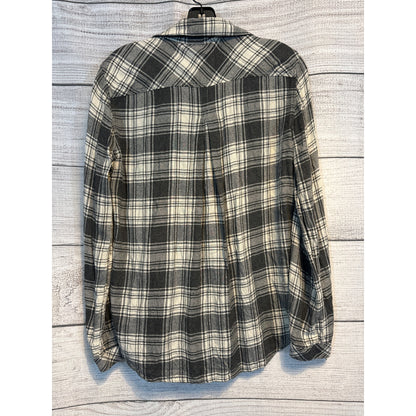 Bella Dahl High Desert Plaid Button-Up Shirt M
