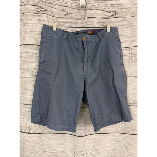 Mens Tailor Vintage Gray Lightweight Casual Shorts Size 36