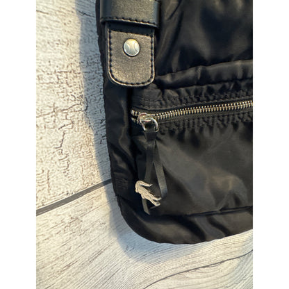 Lacoste Black Nylon Crossbody Bag With Adjustable Strap