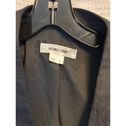 Helmut Lang Puckered Satin Smoking Tux Blazer Size 2