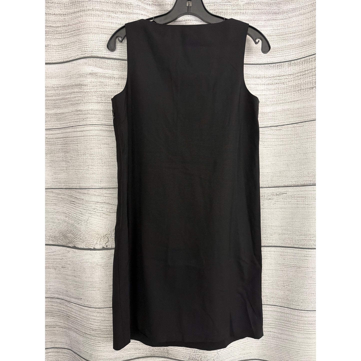 Theory Black Pleated Mini Dress Size 6