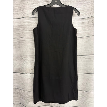 Theory Black Pleated Mini Dress Size 6