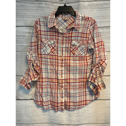 Mossimo Supply Co. Plaid Button-Up Shirt M