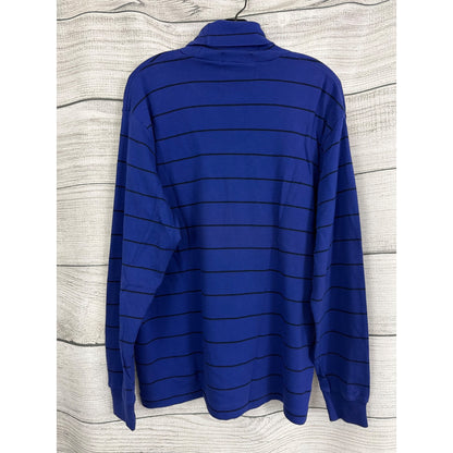 Mens Vintage Polo Ralph Lauren Striped Long-Sleeve Turtleneck Size L
