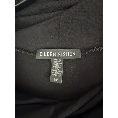 Eileen Fisher Black Long-Sleeve Cowl Neck Tunic Dress S