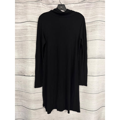 Eileen Fisher Black Long-Sleeve Cowl Neck Tunic Dress S