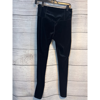 Athleta Black Velvet Elation Tight Leggings Size M