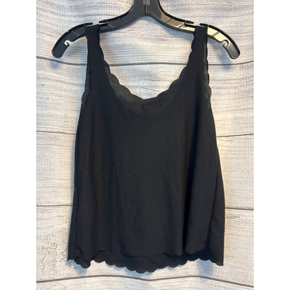 NWT Topshop Black Scallop Hem Cami Top Size 4