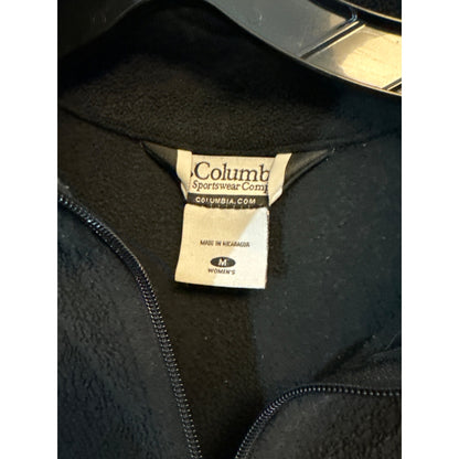 Columbia Fleece Jacket Black Zip-Up Size M