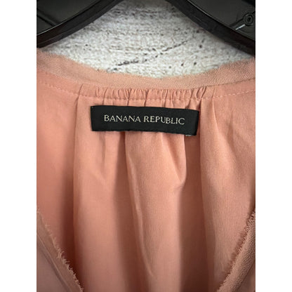 Banana Republic Short-Sleeve Dress With Beaded Shoulders Size S
